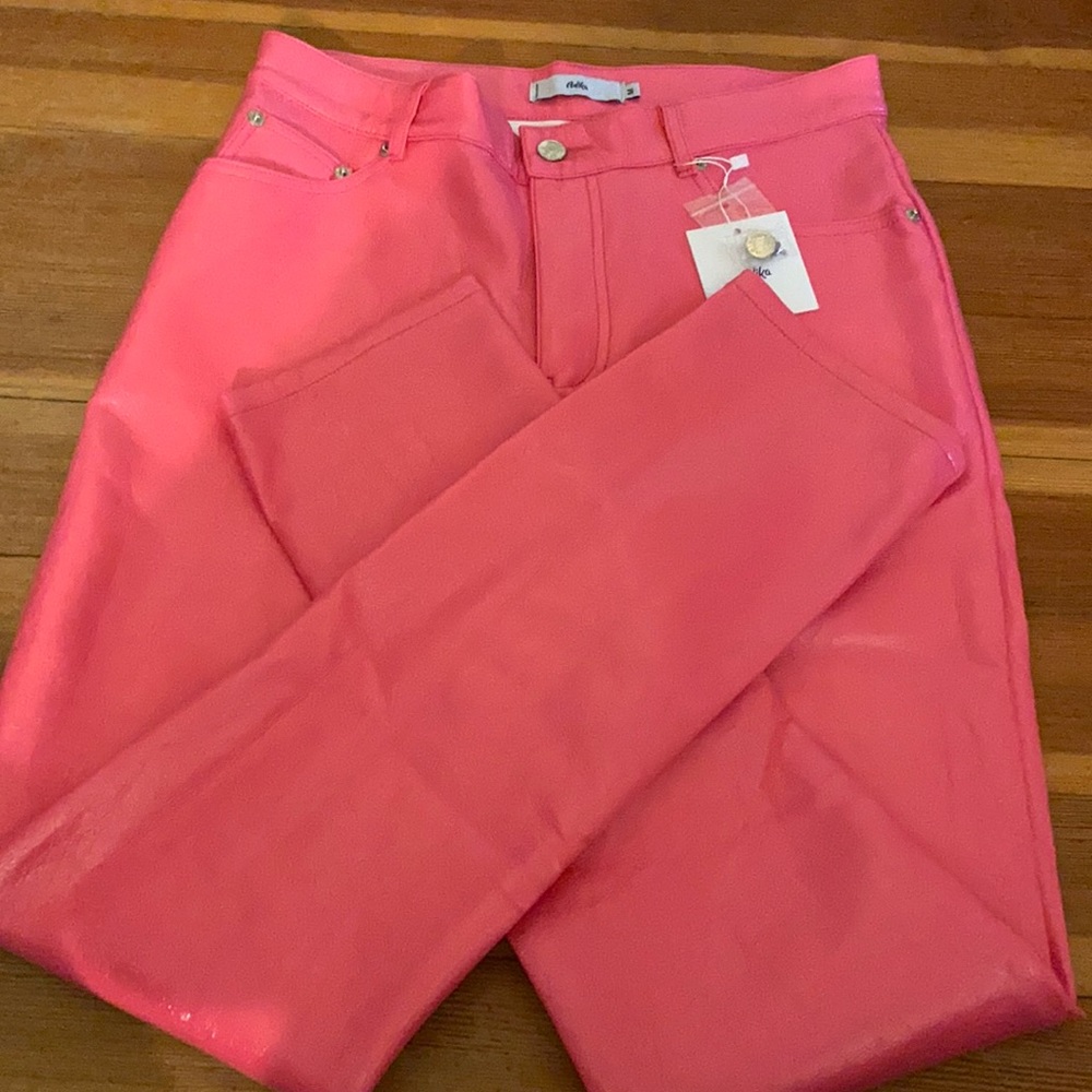 Pink Pleather Pants